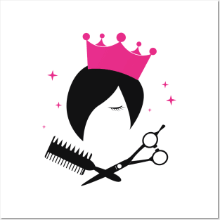 Hairdresser Hairdressers Logo Team Hair Salon Posters and Art